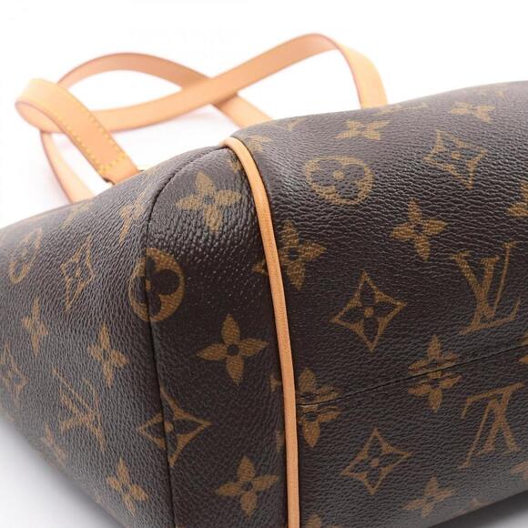 LOUIS VUITTON Brown Monogram Leather Tote Bag - Picture 6 of 8